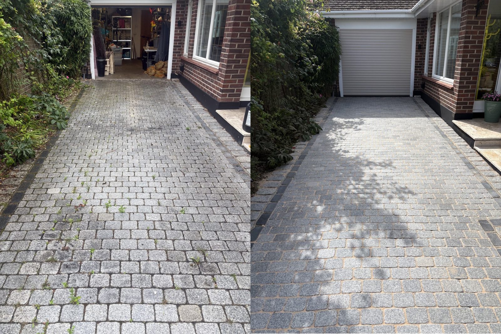 Driveway cleaning before and after by LosDetails