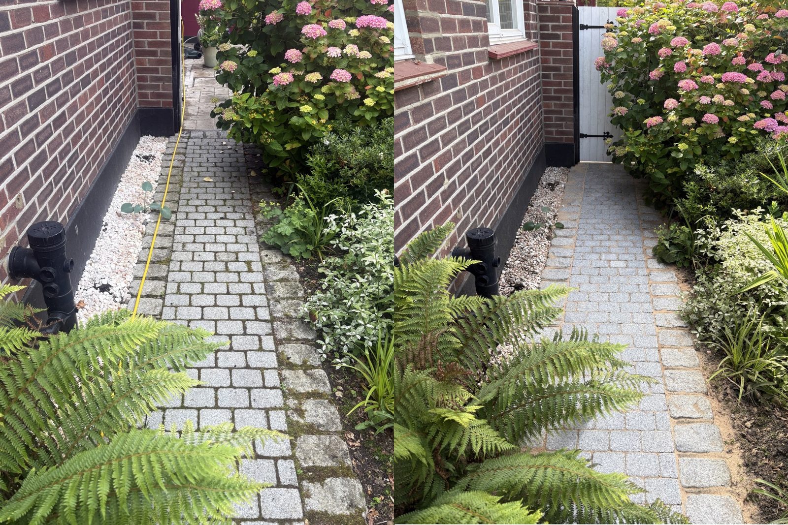 Driveway cleaning before and after by LosDetails