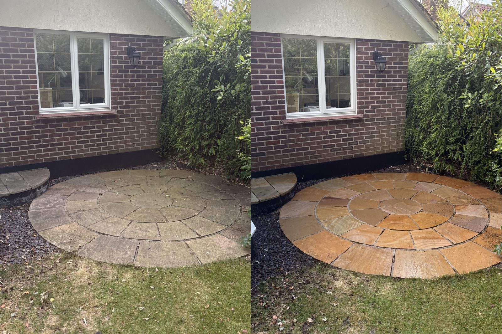 Patio pressure washing before and after by LosDetails