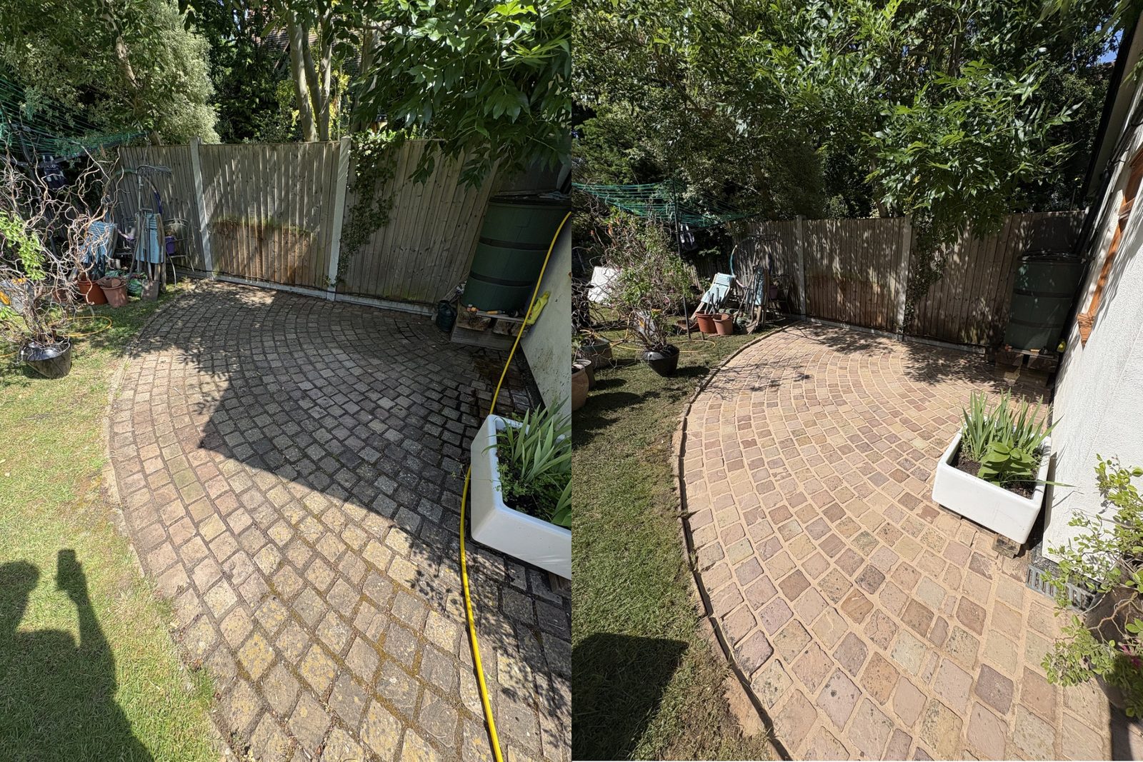 Patio pressure washing before and after by LosDetails